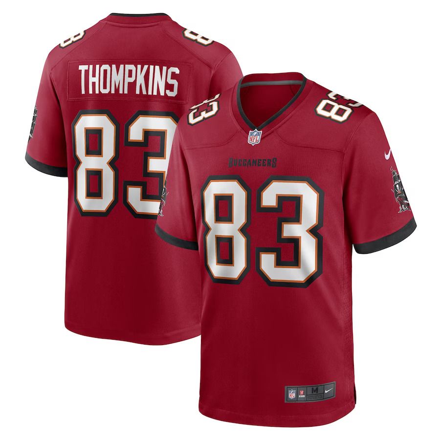 Men Tampa Bay Buccaneers 83 Deven Thompkins Nike Red Game Player NFL Jersey